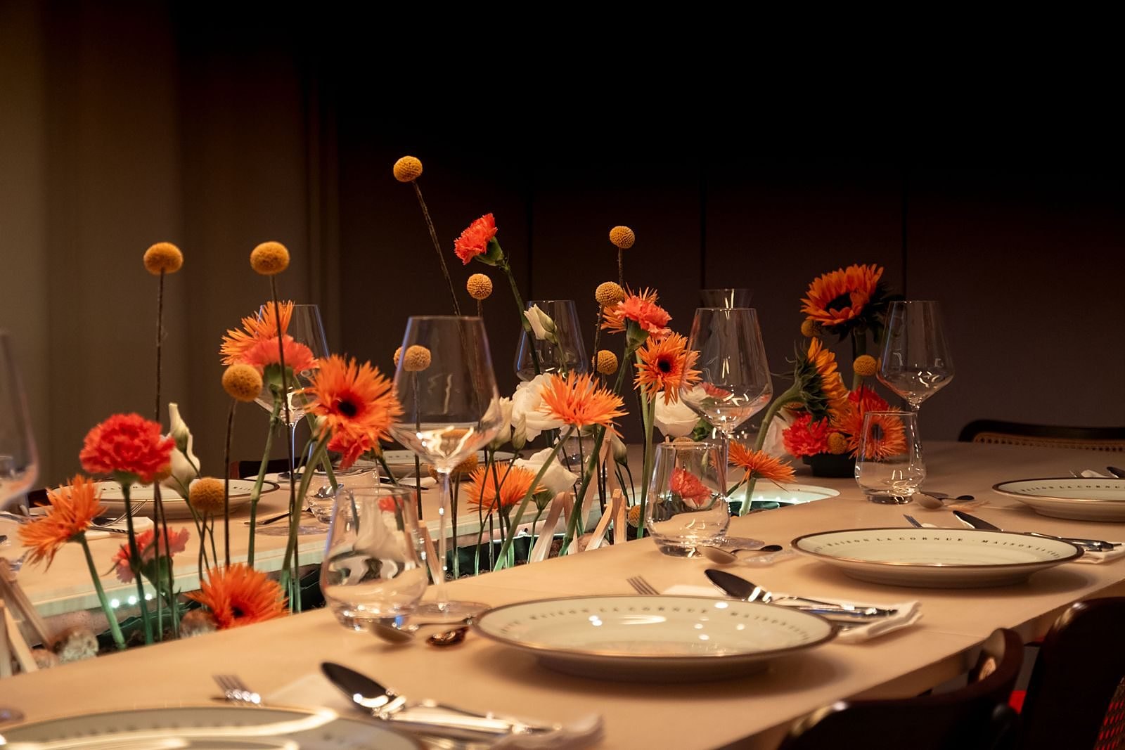 La table privée dressée