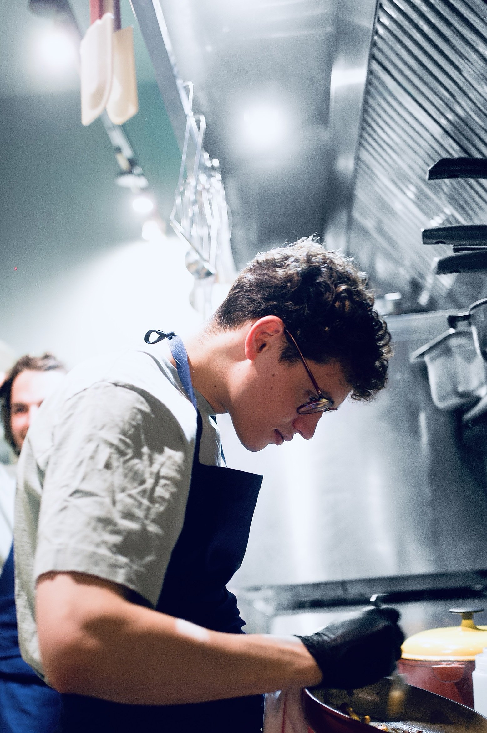 Romain Meignan en cuisine
